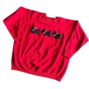 Vintage Scotty dog red crewneck sweatshirt
